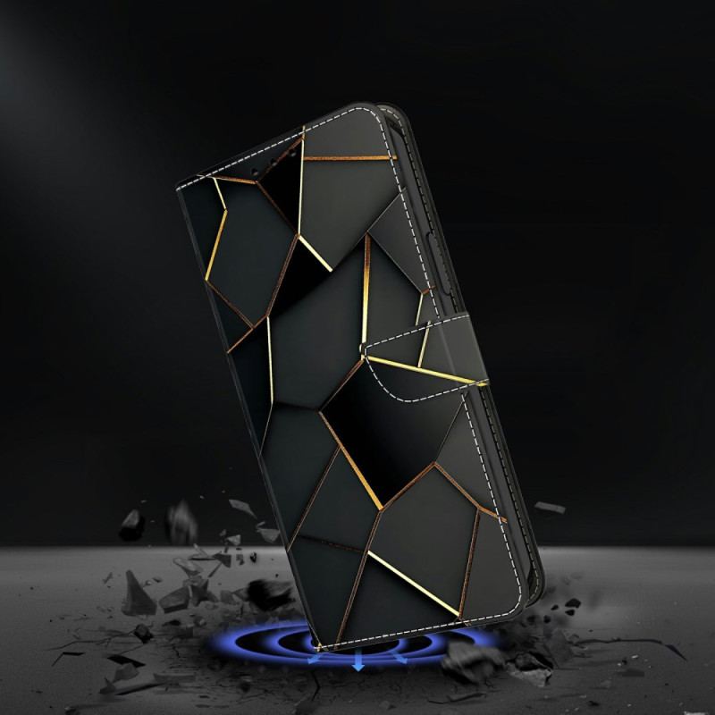 Fodral Xiaomi Redmi Note 15 5g Svart Och Guldmönster