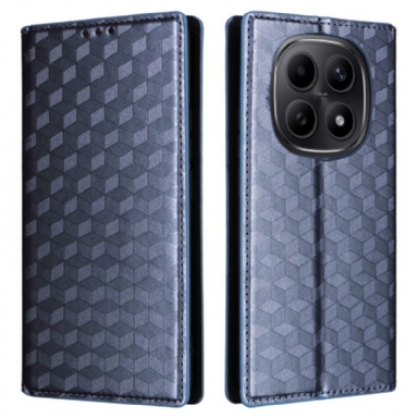 Folio-fodral Xiaomi Redmi Note 15 5g Telefonfodral Graverat Diamantmönster