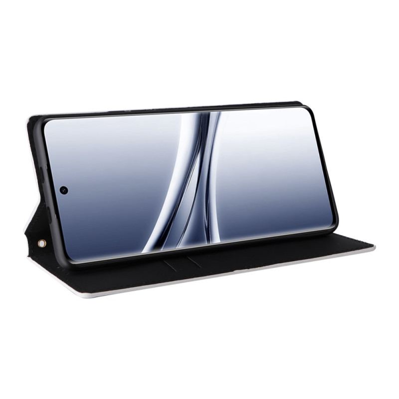 Folio-fodral Xiaomi Redmi Note 15 5g Telefonfodral Graverat Diamantmönster