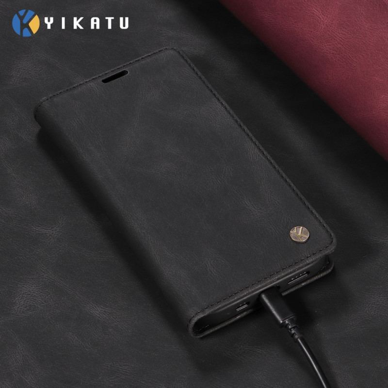Folio-fodral Xiaomi Redmi Note 15 5g Yikatu Mockaeffekt