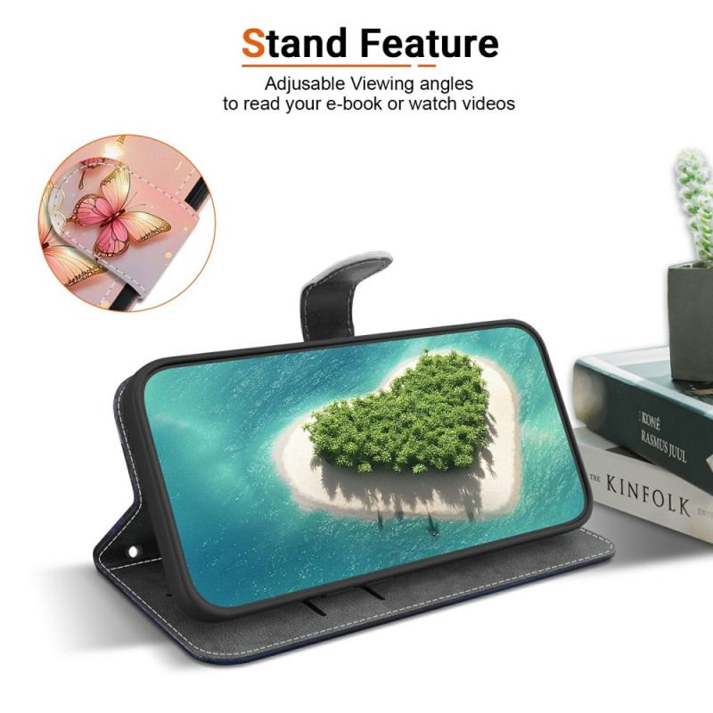 Läderfodral Xiaomi Redmi Note 15 5g Telefonfodral Diamantbjörn