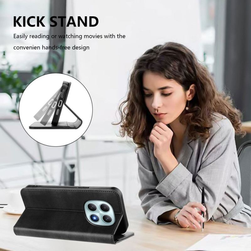 Läderfodral Xiaomi Redmi Note 15 5g Telefonfodral Retro Med Rfid-blockering