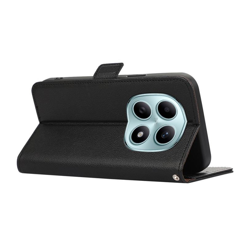 Läderfodral Xiaomi Redmi Note 15 5g Telefonfodral Rfid-skydd Abeel