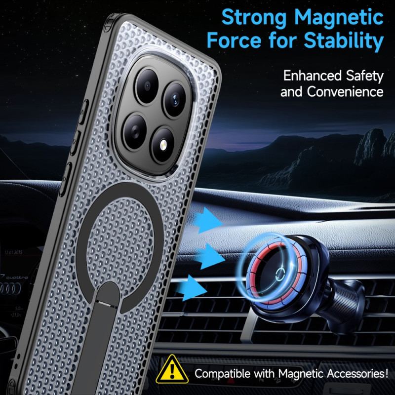 Läderfodral Xiaomi Redmi Note 15 5g Telefonfodral Rutnätsstruktur