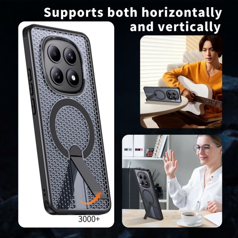 Läderfodral Xiaomi Redmi Note 15 5g Telefonfodral Rutnätsstruktur