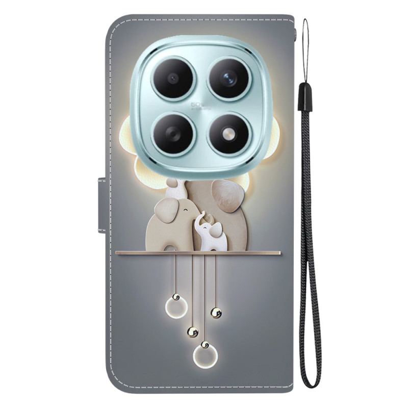 Läderfodral Xiaomi Redmi Note 15 5g Telefonfodral Tre Elefanter