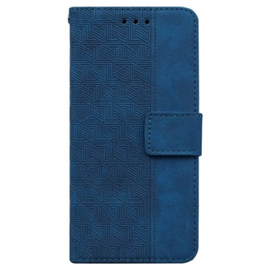 Läderskal Fodral Xiaomi Redmi Note 15 5g Vävt Mönster