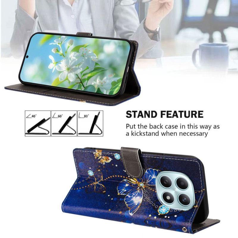 Skyddsfodral Xiaomi Redmi Note 15 5g Blå Fjäril