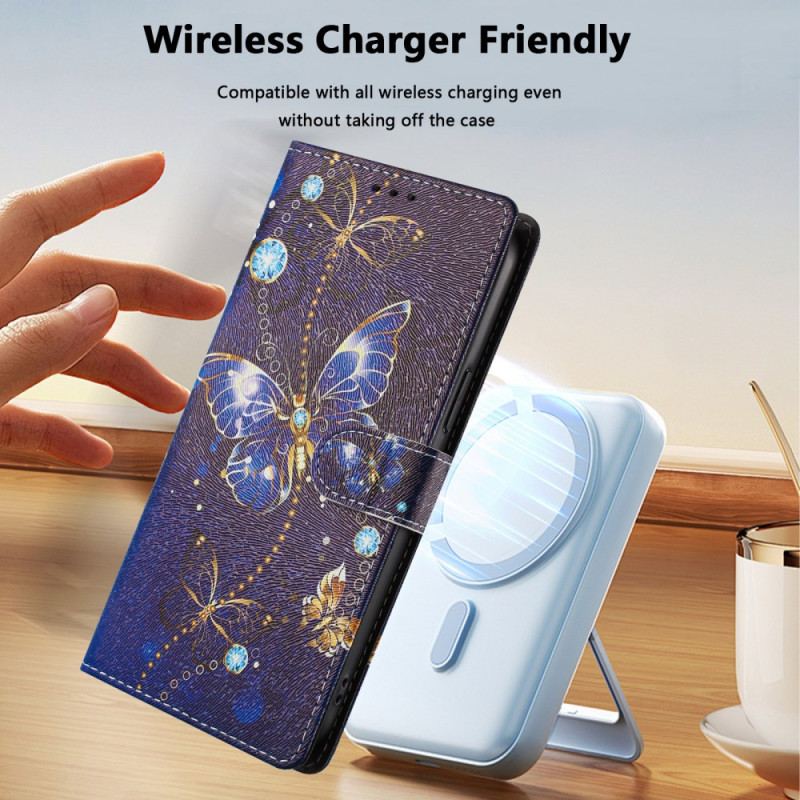 Skyddsfodral Xiaomi Redmi Note 15 5g Blå Fjäril