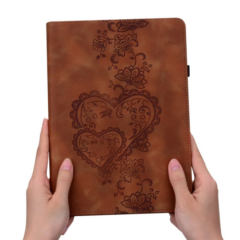 Case iPad (2025) Telefonfodral Hjärtan Med Pekpennahållare