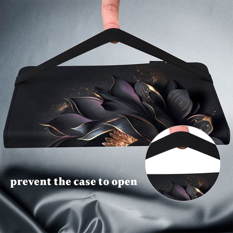 Fodral För iPad (2025) Svart Ros