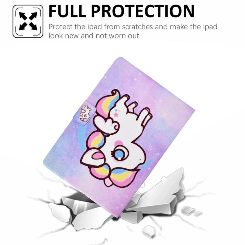 Fodral iPad (2025) Ritning Av Enhörning