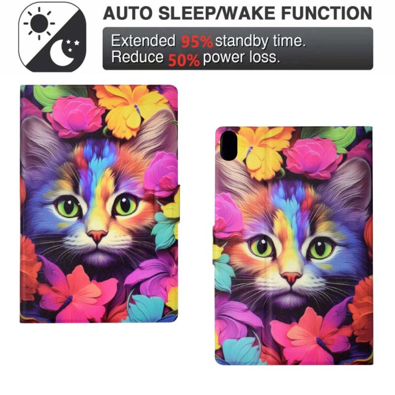 Fodral iPad (2025) Rosa Kattunge