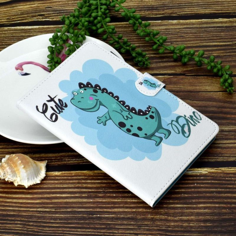 Fodral iPad (2025) Söt Dinosaurie