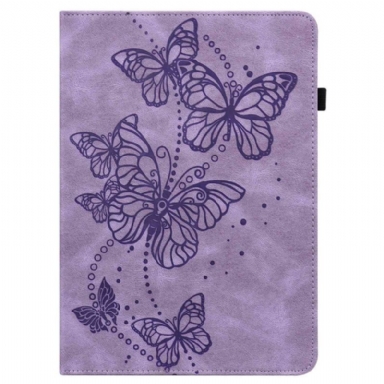 Fodral iPad (2025) Stiliserade Fjärilar