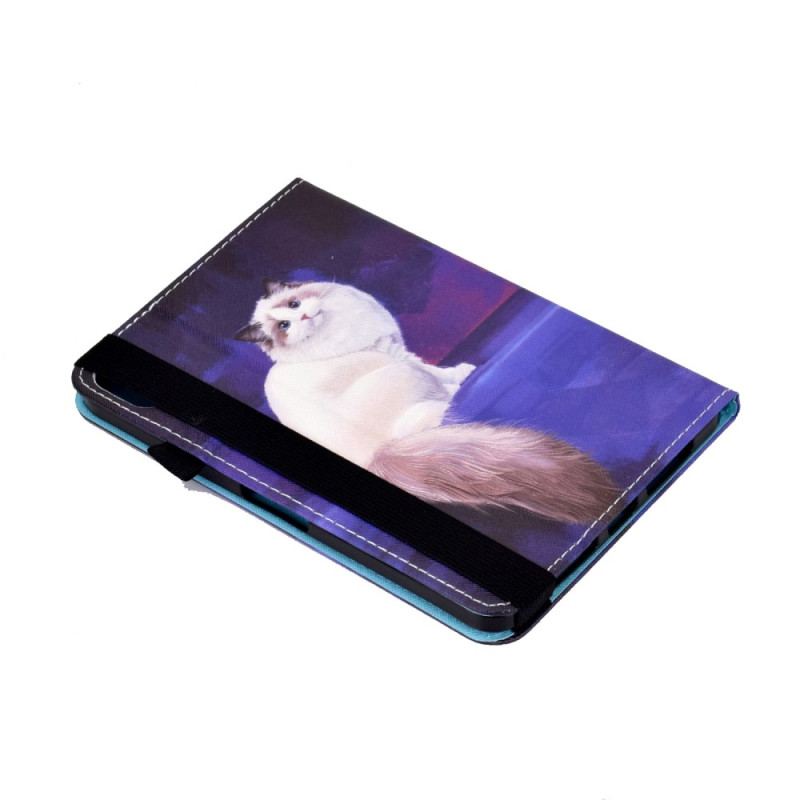 Fodral iPad (2025) Vit Katt