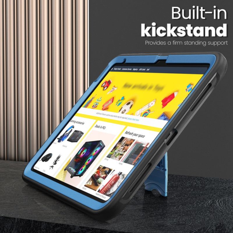 Skal För iPad (2025) Integrerat Stativ Och Rem