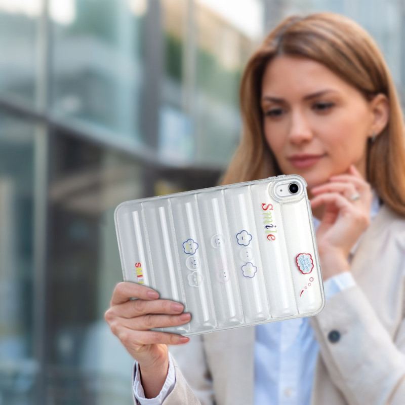 Skal För iPad (2025) Mönster Med Vadderad Jacka