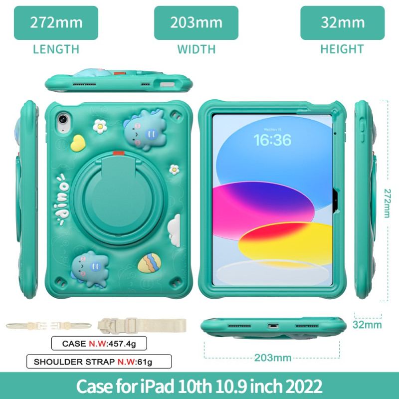 Skal iPad (2025) Telefonfodral Flerskiktad Med Axelrem