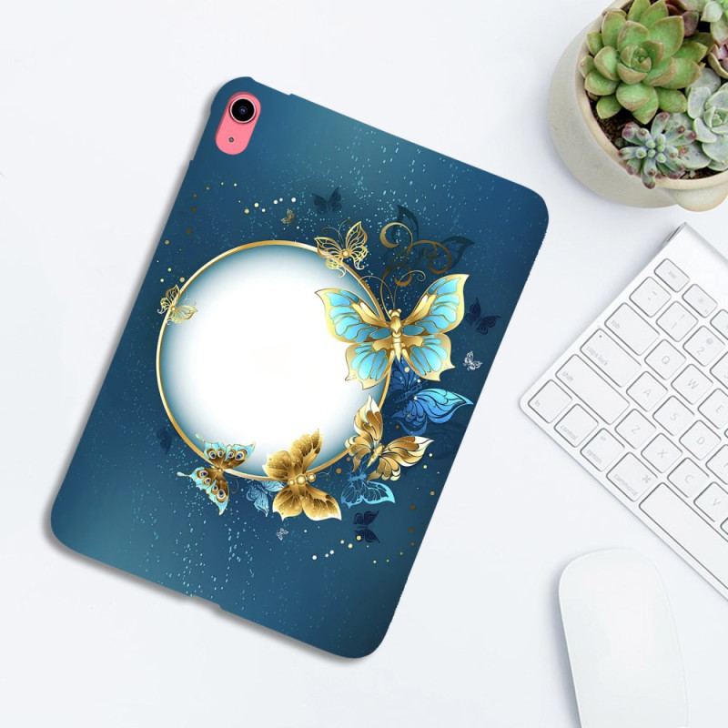 Skal iPad (2025) Telefonfodral Måne Och Fjärilar
