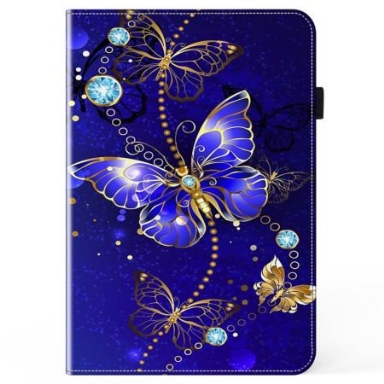 Fodral Xiaomi Pad 7 / 7 Pro Blå Fjärilar Och Diamanter
