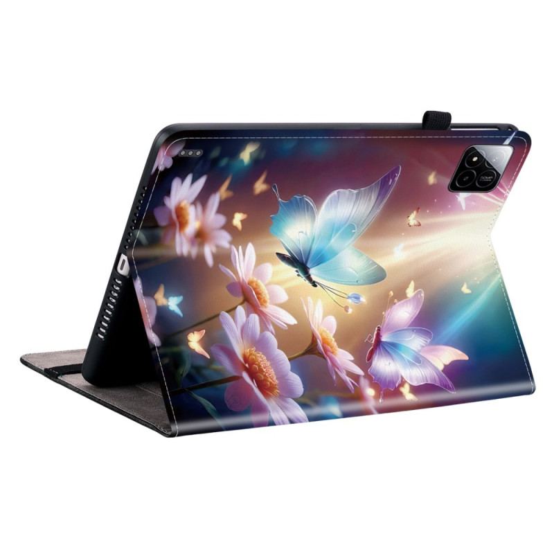Fodral Xiaomi Pad 7 / 7 Pro Lysande Fjärilar