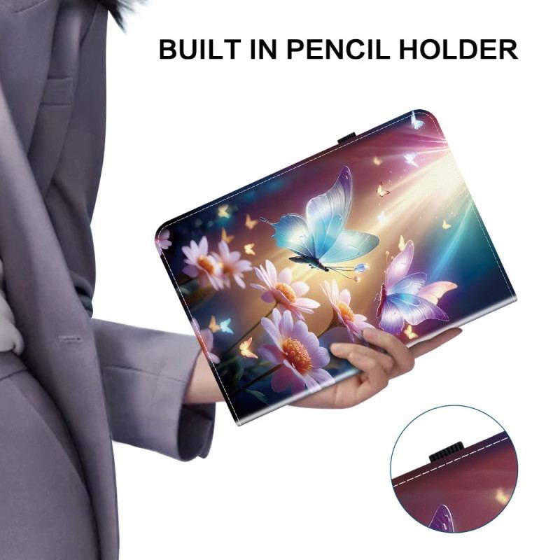 Fodral Xiaomi Pad 7 / 7 Pro Lysande Fjärilar