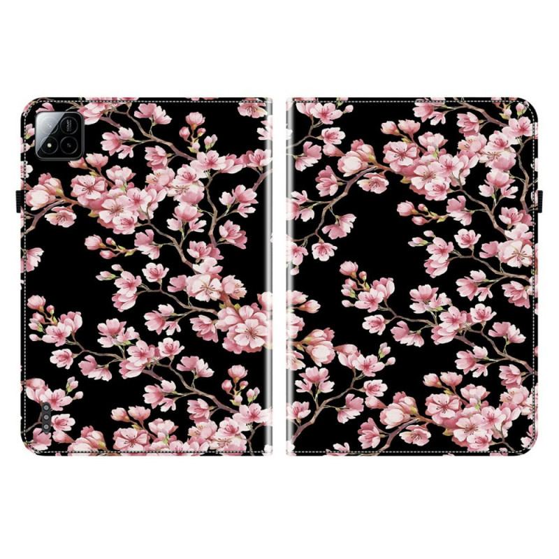 Fodral Xiaomi Pad 7 / 7 Pro Plommonblommor