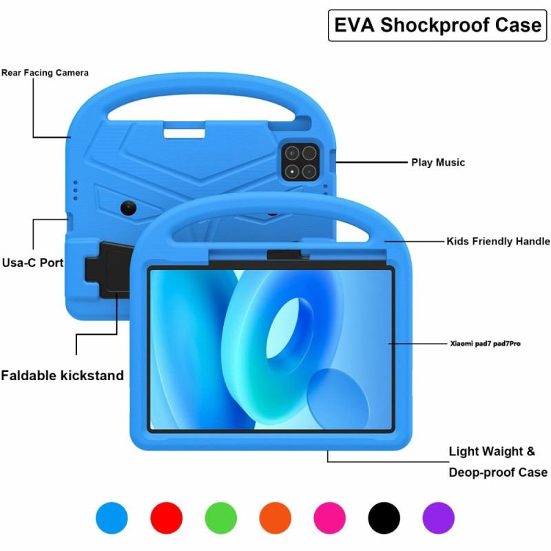 Skal Xiaomi Pad 7 / 7 Pro Telefonfodral Stativ Och Handtag I Sparvstil