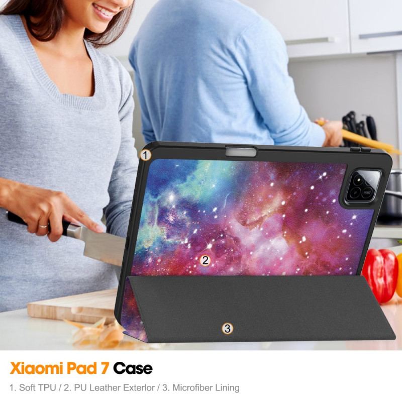 Xiaomi Pad 7 / 7 Pro Galaxmönster-pennahållare