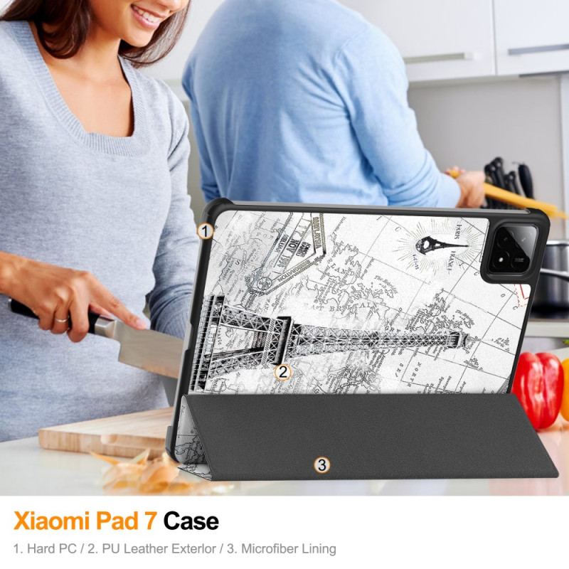 Xiaomi Pad 7 / 7 Pro Vintage Eiffeltorn