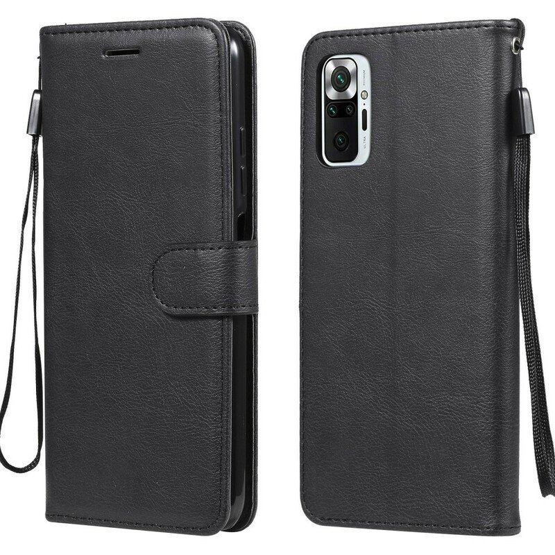 Folio-fodral Xiaomi Redmi Note 10 5G Svartvit